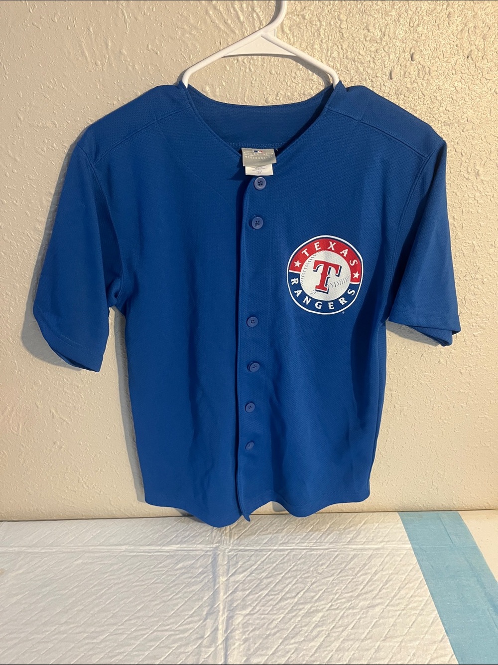 Genuine Merchandise Kids Texas Rangers Blue Button-Front Jersey